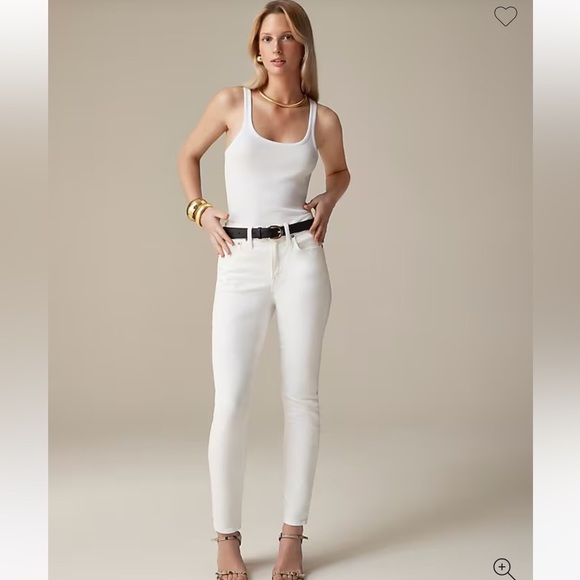 NWT! J.Crew 9" toothpick women’s jean in white wash. Size 30. $128 #BQ310 - Picture 2 of 7